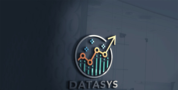 Шаблон логотипа на тему графика