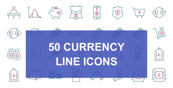 Набор иконок на тему финансы