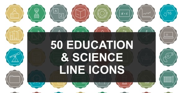 Набор иконок на тему science