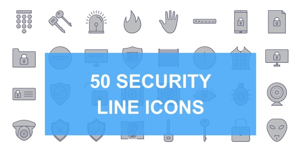 Набор иконок на тему security