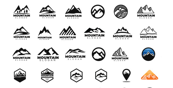 Шаблон логотипа на тему графика