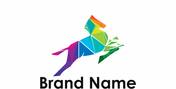 Шаблон логотипа на тему графика