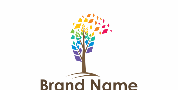 Шаблон логотипа на тему графика