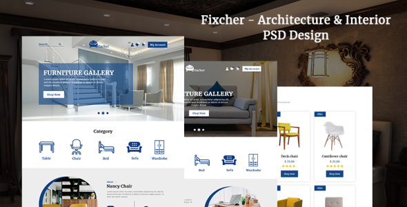 Адаптивный PSD шаблон на тему бизнес и услуги