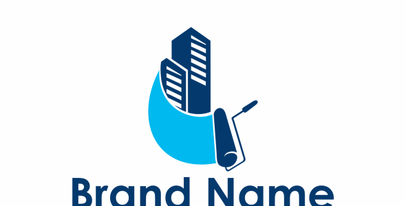 Шаблон логотипа на тему графика