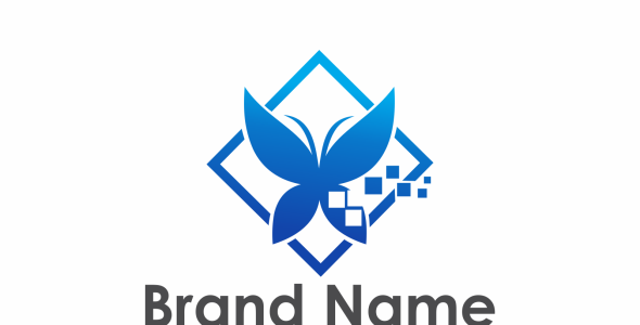 Шаблон логотипа на тему графика