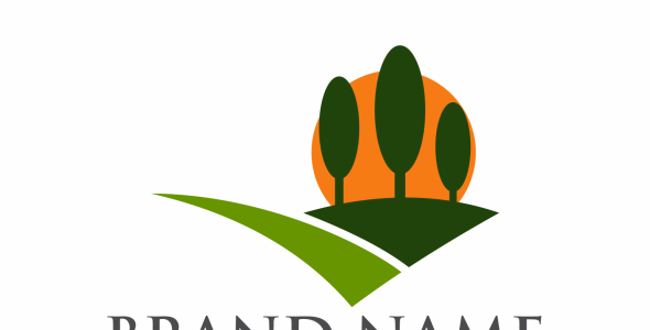 Шаблон логотипа на тему графика