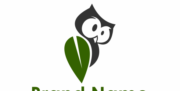 Шаблон логотипа на тему графика