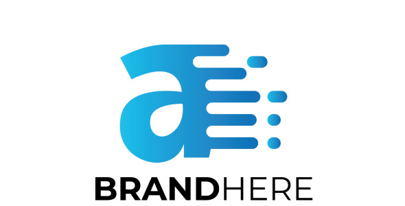 Шаблон логотипа на тему графика