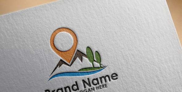 Шаблон логотипа на тему графика