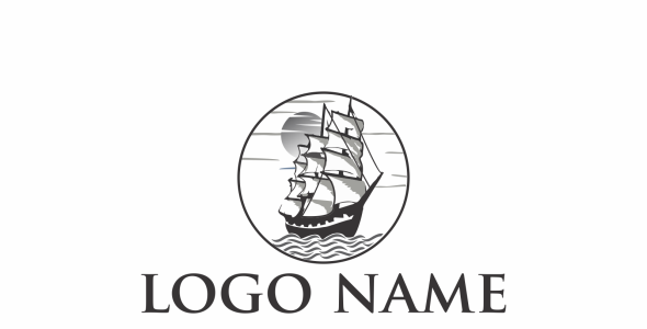 Шаблон логотипа на тему графика