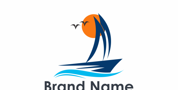 Шаблон логотипа на тему графика