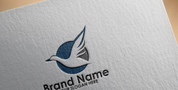 Шаблон логотипа на тему графика