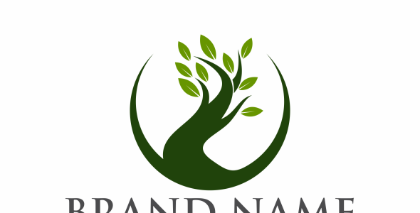 Шаблон логотипа на тему графика