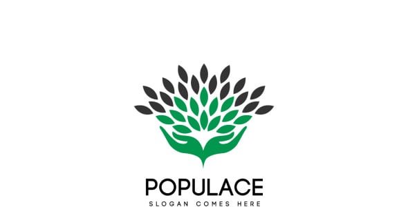 Шаблон логотипа на тему графика