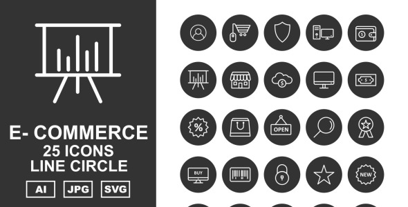 Набор иконок на тему финансы