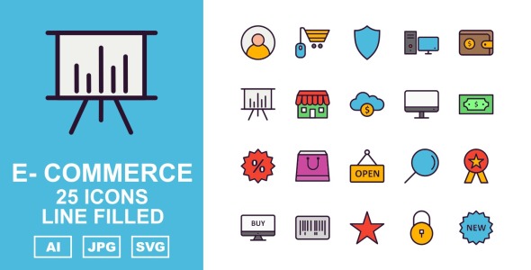 Набор иконок на тему финансы