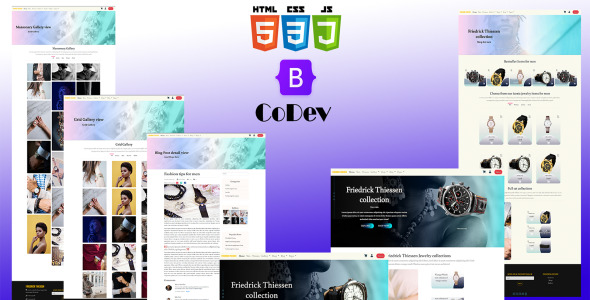 Multipurpose online shop Responsive HTML Website Template