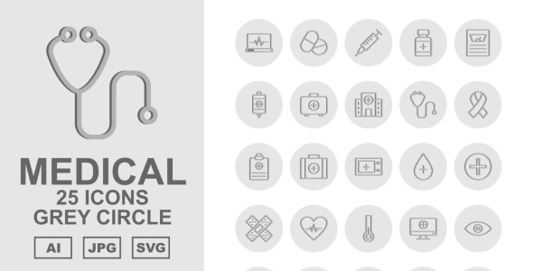 Набор иконок на тему medical