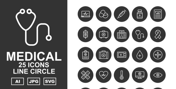Набор иконок на тему medical