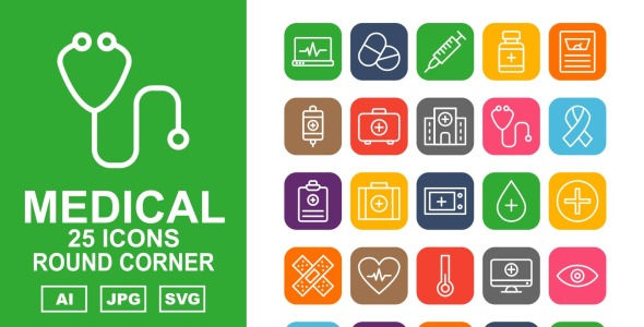 Набор иконок на тему medical