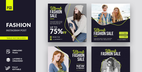 Шаблон для соцсетей на тему графика