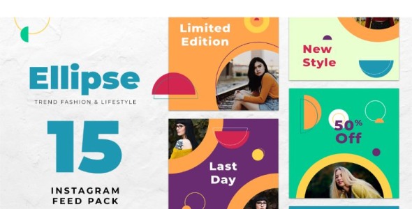 Шаблон для соцсетей на тему графика