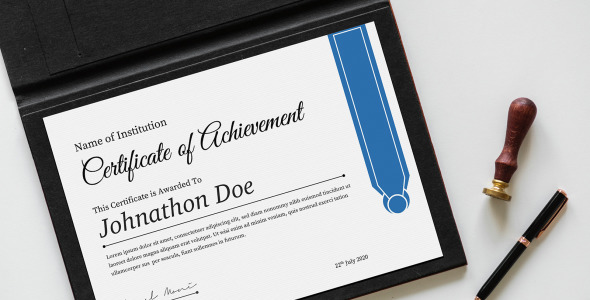 Шаблон сертификата на тему графика