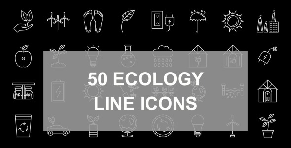 Набор иконок на тему nature