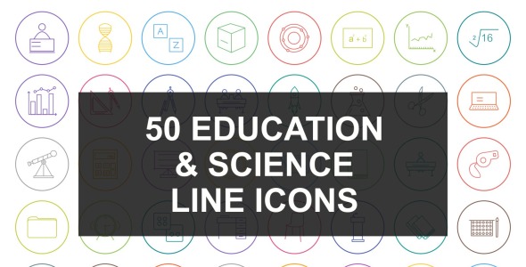 Набор иконок на тему science