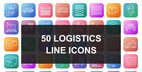 Набор иконок на тему industrial