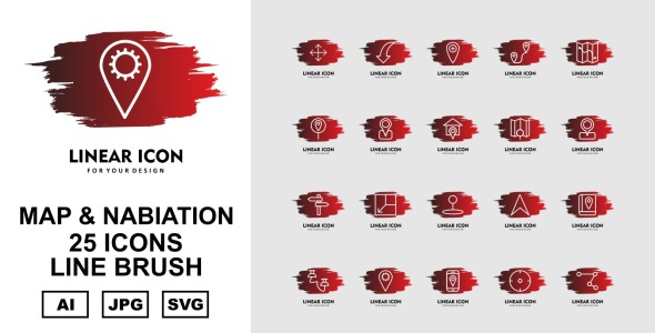 Набор иконок на тему maps