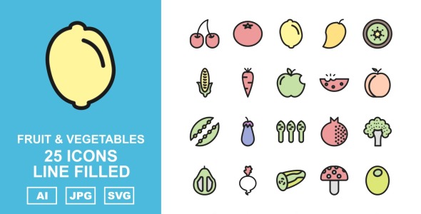 Набор иконок на тему nature