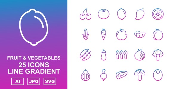 Набор иконок на тему nature