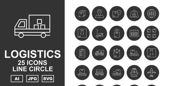 Набор иконок на тему industrial