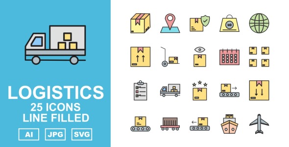 Набор иконок на тему industrial