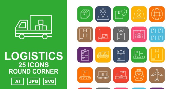 Набор иконок на тему industrial