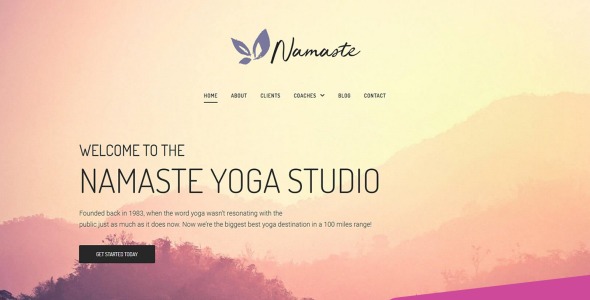 занятия йогой moto cms 3 шаблон