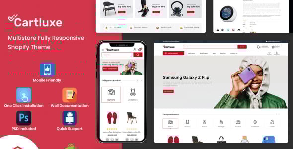Minimal Modern Mulistore Shopify Theme