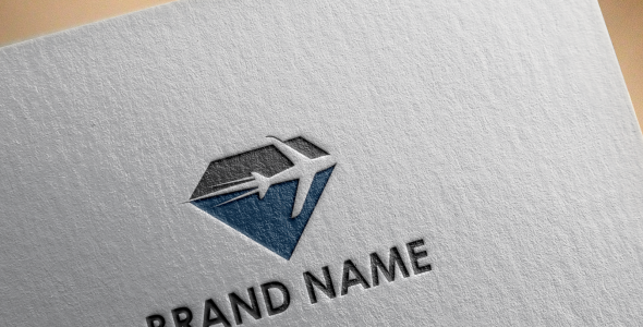 Шаблон логотипа на тему графика