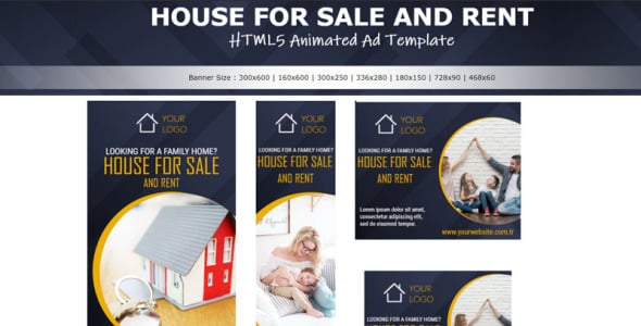 Animated Banner на тему агентство недвижимости