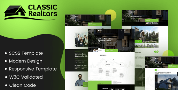 HTML5 &amp; SCSS Website Template