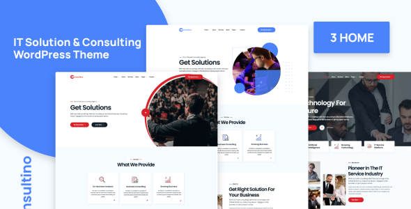 Consultino – IT Solutions &amp; IT Service WordPress Theme