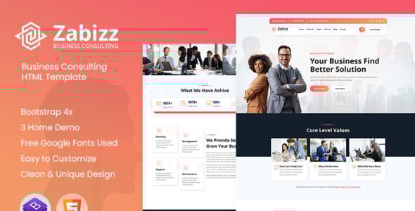 Business Consulting Website Template