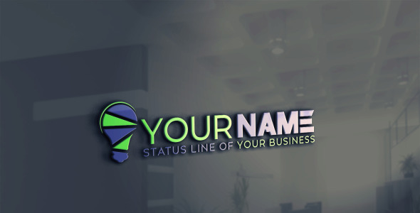 Шаблон логотипа на тему графика