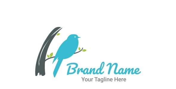 Шаблон логотипа на тему графика