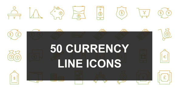 Набор иконок на тему финансы