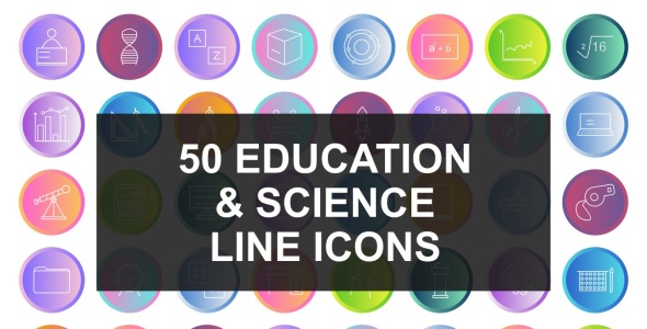 Набор иконок на тему science