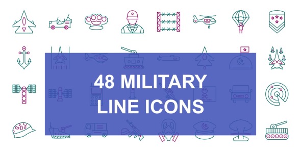 Набор иконок на тему military