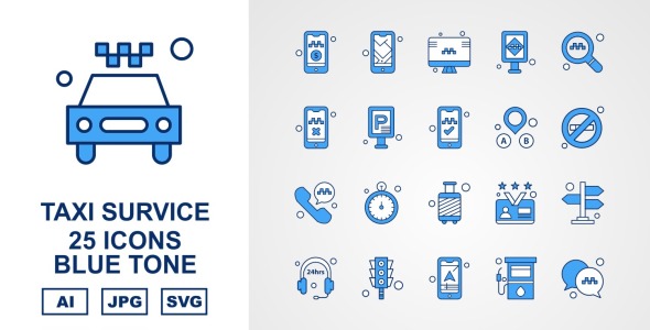 Набор иконок на тему city